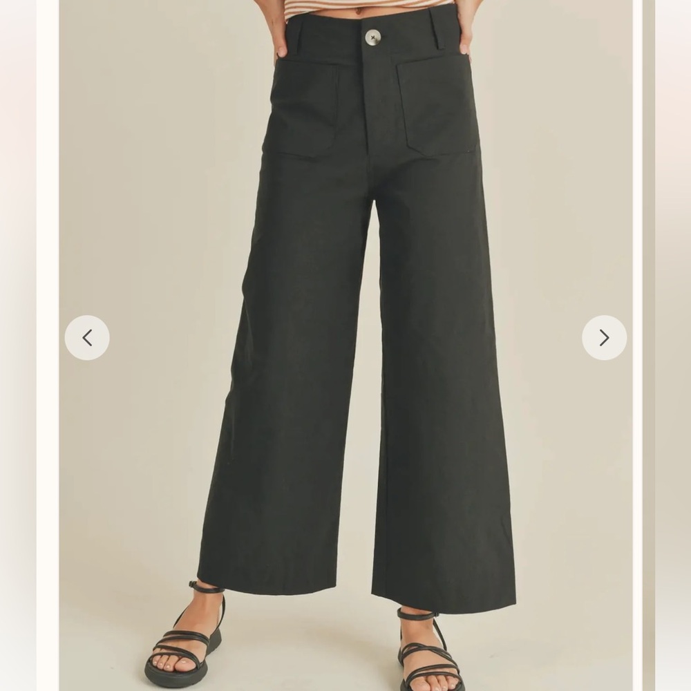 Black Front Pocket Pants
